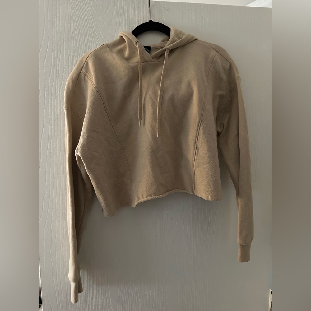 Tan Wild Fable Cropped Sweatshirt, Size: S